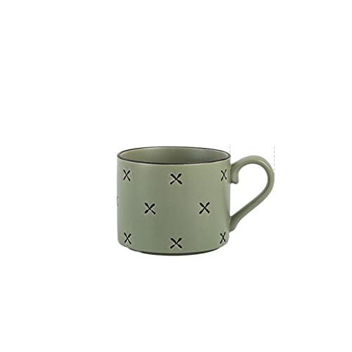 Kaffeetassen Becher Handgemalte Tassen Kreatives Frühstück Kaffeetasse Paar Wasser Becher Milch Tassen Teeschale Geschenk Home Decoration Geschenke für Frauen Männer