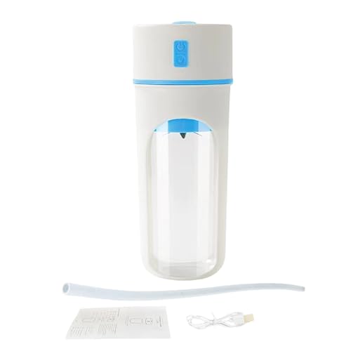Coctelera eléctrica – Coctelera portátil, multifunción, recargable, 480 ml, con pajita para bebidas, hogar, deporte, viaje, senderismo, camping, batidos de