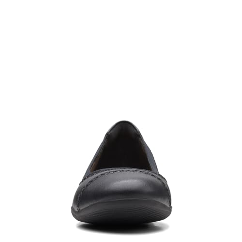 Clarks 26163401-003 Women'S Sara Bay Ballet Flat, Black Leather thumb #3