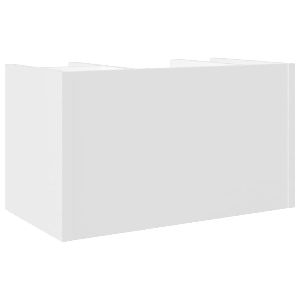 Organizer da Scrivania Bianco 44,5x24x25 cm Legno Multistrato,Organizer da Scrivania,Portaoggetti da Scrivania,Organizer da Scrivania-848038