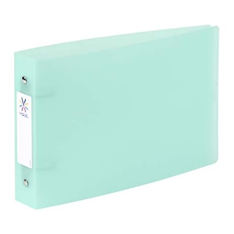Viquel Bristol A5 25 x 16.5 cm 2 Ring Binder with Labels, Green Cover