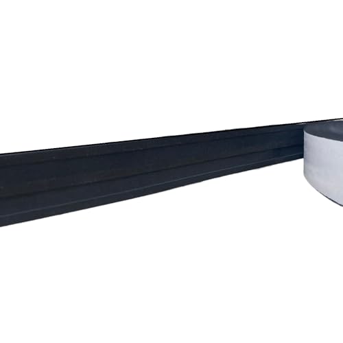 Moldura de Porta e Janela Rodameio Eva Autocolante Marte 3,5cmx5mm 10 Metros (Preto)