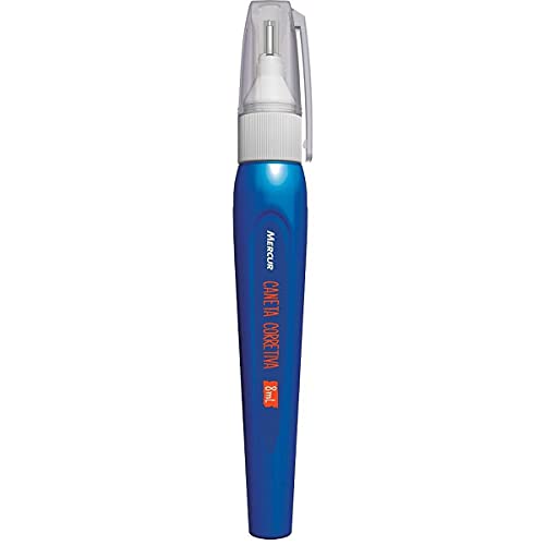 Caneta Corretiva Mercur 8ML Metal AZUL