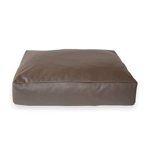 Eco Faux Leather Large Pet Bed 40'' x 34'' x 8''
