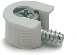 50x White Knock Down CAM Lock - Flat Pack Furniture Fitting, Dowel Assembly