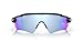 Oakley Mens OO9208 Radar EV Path Rectangular Sunglasses, Matte Black Camo/Prizm Deep Water Polarized, 38 mm