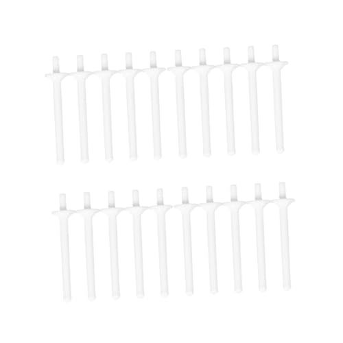 minkissy 20Pcs Disposable Nose Hair Sticks Plastic Wand for Nose and Eyebrow Waxing Smooth Surface for Safe Use for Salon Home DIY