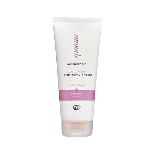 Green People Exfoliante para Manos y Cuerpo - Para Todo Tipo de Pieles - Pieles Secas y Sensibles - Vegana y Orgánica, 200 ml