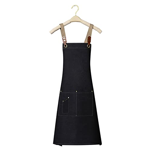BATTTX Canvas Work Apron Heavy Duty Water Resistant Tools Aprons with Pockets Unisex Fit Kitchen