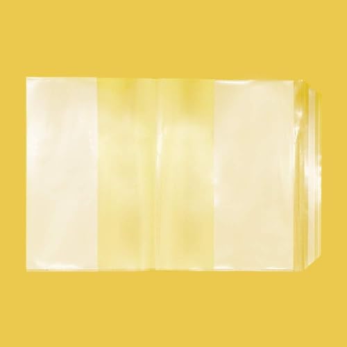 Image of EULANT 10 Pieces Book Covers,Plastic Clear 16K Size for Books19x26cm | Book Sleeve Clear Slip On Book Cover