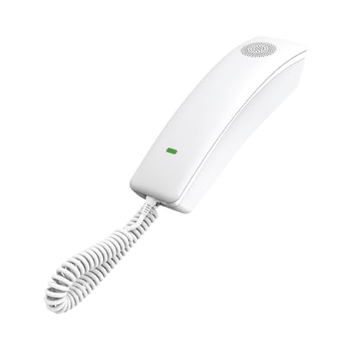 Fanvil Telefone IP compacto H2U, parte externa elegante, interior potente, 2 linhas SIP, 10 teclas de discagem rápida, 1 chave DSS programável e um alto-falante HD no aparelho