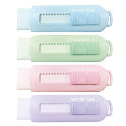 Staedtler PVC-freier Radiergummi, Pastellfarben, 4 Stück