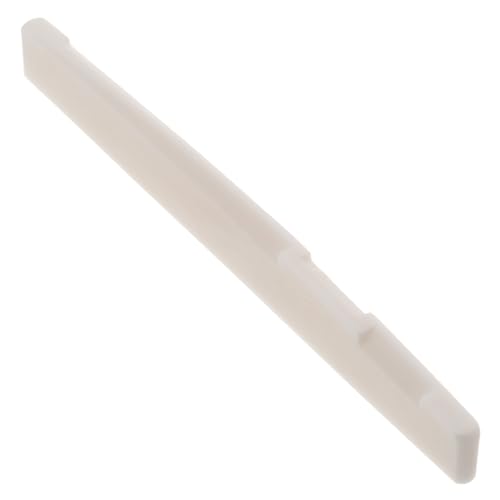 HALLMERS 3mm x 9mm x 76mm Compensated (B-String) Bone Saddle Replacement Part () for Enhanced Intonation on Acoustic Guitars