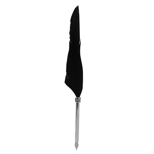 Stylo de fontaine rétro et cahier en cuir noir dans un coffret européen de luxe