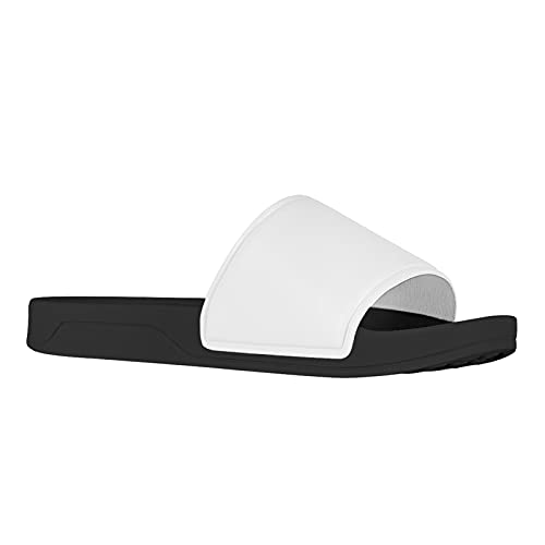 JEOCODY Slides Sandals Comfortable House Slippers, Non-slip Bathroom Shower Beach Pool Flip Flops for Couples3