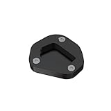 Decorativo: Base de caballete de motocicleta, almohadilla de extensión de caballete lateral, placa de soporte, caballete ampliado, soporte lateral, almohadilla de caballete. El material es resistente y duradero. Su exquisita mano de obra lo convierte en una opción ideal para decorar motocicletas.
