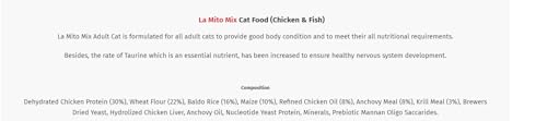 DynamicSales (India) La Mito Adult Fit 32 Cat Food Chicken, 1kg
