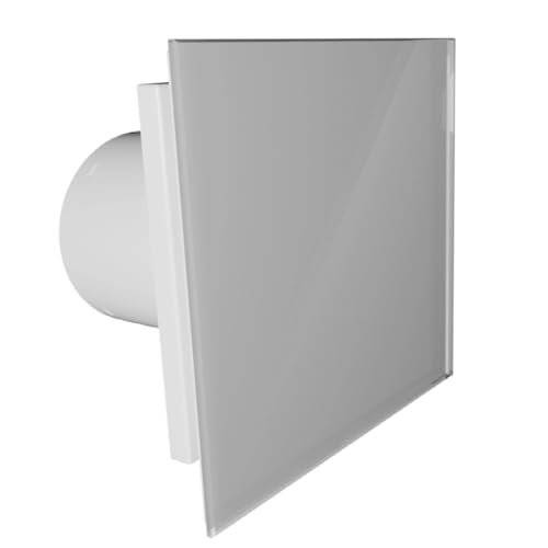 Lüfter Bad Mit Rückschlagklappe Vlano EOS 100 WH Design-Badlüfter, Standard, 100 Mm Badlüfter Mit Nachlauf