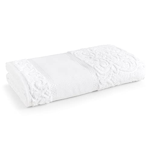 Toalha de Lavabo Para Bordar Melina - Branco - Karsten