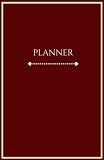  Simple Red Brown Designed Daily Planner, Hourly Schedules Daily Appointment Book, Undated, Personal Organizer Notebook: 360 pages - 8.5\" x 5.5\" - Hardcover - 17 April 2022