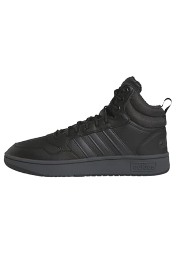 Adidas Herren Hoops 3.0 Mid Lifestyle Basketball Classic Fur Lining Winterized Shoes, Core Black/Carbon/Cloud White, 44 EU