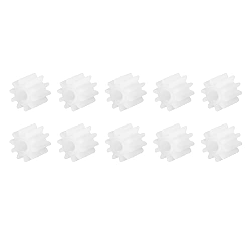 Image of DMiotech 10 Pack 10 Teeth Plastic Gears Model Reduction Gear Plastic Worm Gears for DIY Model