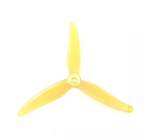 Hélice drone 51466 tripale jaune pour de longues sessions de vol freestyle