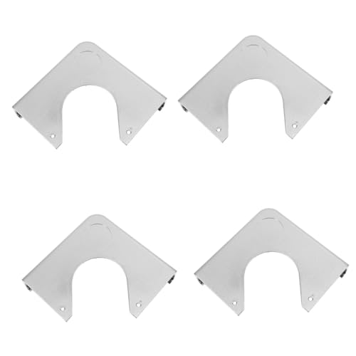 BESPORTBLE 4pcs Pool Table Metal Corner Guard Plate Chrome Corner Plate for Billiards Durable Snooker Table Accessories for Enhanced Stability and Style