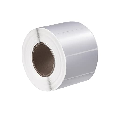 Étiquettes thermiques argenté métallisé MECCANIXITY 50x40 mm pour impression autocollante en lot de 1000