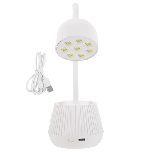 DECHOUS Lámpara de Uñas LED para Gel 24w Cuello de Cisne Flexible, Luz Ultravioleta Ajustable, Secado Rápido para Manicura Profesional y Uso Doméstico