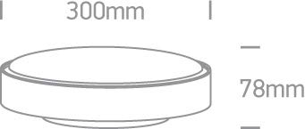 Plafon LED superficie ONE LIGHT 67280AN/W/C blanco 24w 4000K IP65