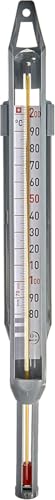 Thermomètre Confiseur +80°C à +200°C – Spécial Sucre & Caramel – Lecture Précise – Gaine Plastique – Fabrication Française – Idéal Chocolat,...