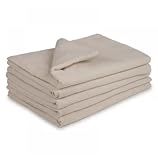 Textile Topia 70x90 Hospital Bath Blanket – Unbleached Cotton Blend 1.75 lb – Soft, Absorbent & Durable Institutional Blanket for Healthcare, Nursing Home & Home Use (1)