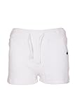2 Tasche vorne NOROZE Damen lässig Sommer Urlaub Baumwolle Shorts Kurze Hose (Weiß, 40)