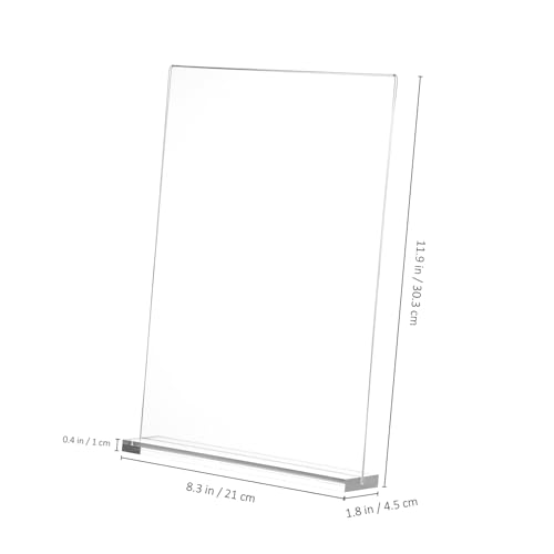 Présentoirs de table acrylique anti-chute support menu stable - 2