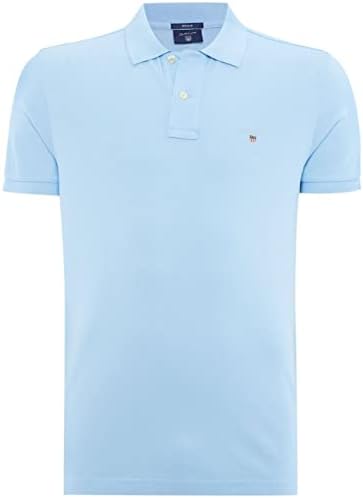GANT Men's Solid Pique Rugger Short Sleeve Polo Shirt