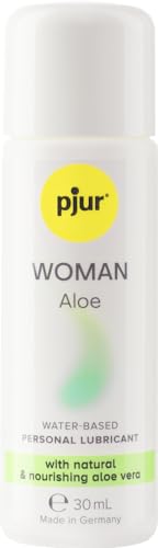 pjur WOMAN Aloe - Gleitgel mit Aloe Vera auf Wasserbasis - für die sensible Haut der Frau - mehr Spaß und Pflege beim Sex (30ml)