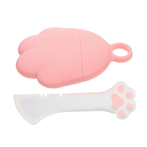 Angoily 1 set Portable To Cover Spoon Adorable Multifunctional Canned of with Food Lid Kit Tin Feeding Pet
