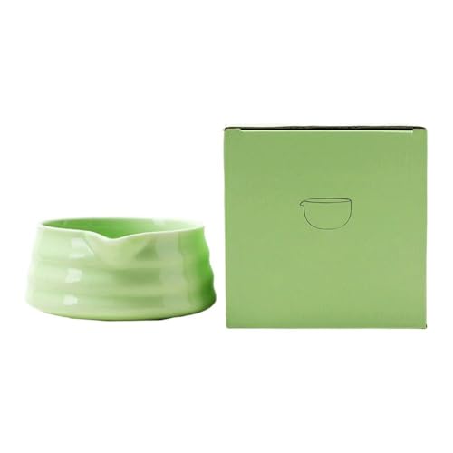 FACAIIO Ensemble de bols à matcha japonais faits à la main en faïence avec bec verseur, 13 x 13 x 5 cm, amateurs de thé