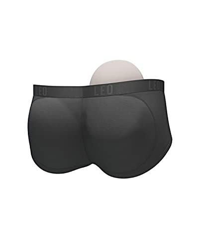 Men's Instant Butt Lifter Underwear - Removable Padded Comfortable Mens Briefs Black #TOP2