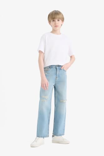 DeFacto%100 Pamuk Wide Leg Geniş Paça Jean Pantolon Erkek…