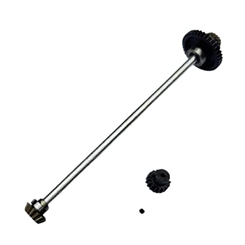 Practical Metal Main Axle Central Drive Shaft with 17T Motor Gear Set for Wltoys A959 A969 A979 K929 1/18 RC Car Upgrade Parts