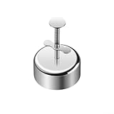 Bola de arroz de acero inoxidable 304 para hacer pasteles de onigiri, sushi y carne con prensa y liberación eficiente de resorte (círculo)