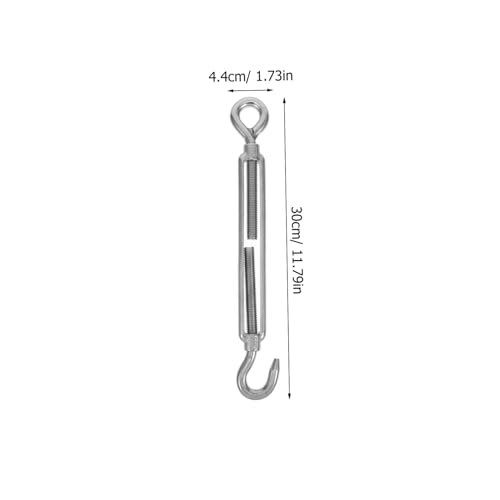 DECHOUS Tensor Abierto de Acero Inoxidable para Tensión de Cable, Gancho y Ojal para Instalación de Vela Sombrilla y Ensamblaje de Muebles miniatura 2