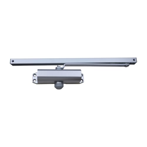 Image of Godrej Door Closer | Cerus Universal Door Closer | Door Weight Capacity : 85kg to 120kg | Max Door Width: 950mm - 1400mm | Adjustable Power Size 3-6 | Pelmet Arm Design | Silver | 3 Yr Warranty
