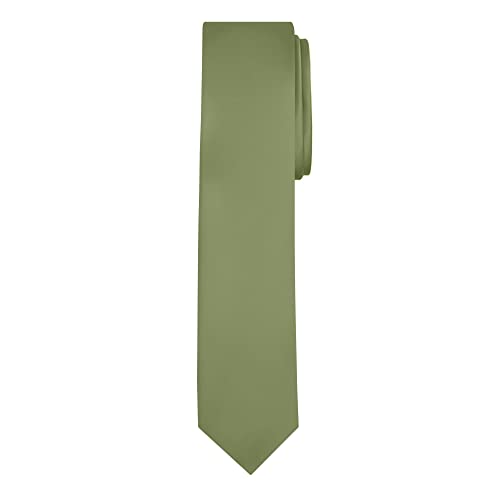 Image of Jacob Alexander Men's Skinny Width 2 inch Solid Color Tie