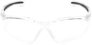 Honeywell 1015370 A800 Sporty Safety Eyewear Frame with Clear Anti-Scratch Lens, Translucent One Size,Clear/Translucent