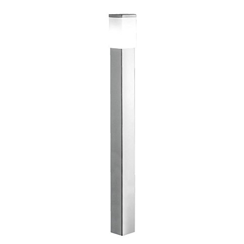 EGLO 86389A Calgary Outdoor Post 1-Light 60 Watts, Stainless Steel