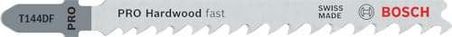 Bosch Professional 25 x Hojas de sierra de calar T 144 DF Speed for Hard Wood (para Madera dura, corte recto, accesorios Sierra de calar)