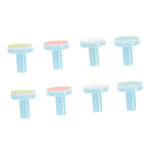 PACKOVE 8pcs Armor Grinder Replacement Sheet Blue Nail File Replacement Heads Nail Buffer Electric Nail Trimmer Pad Electric Nail File Nail Manicure Pad Random Color